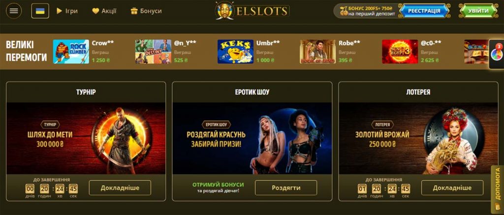 Актуальні події Elslots casino